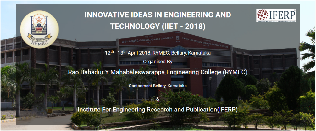 International Conference on Innovative  Ideas in Engineering and Technologies ICIIET 2018